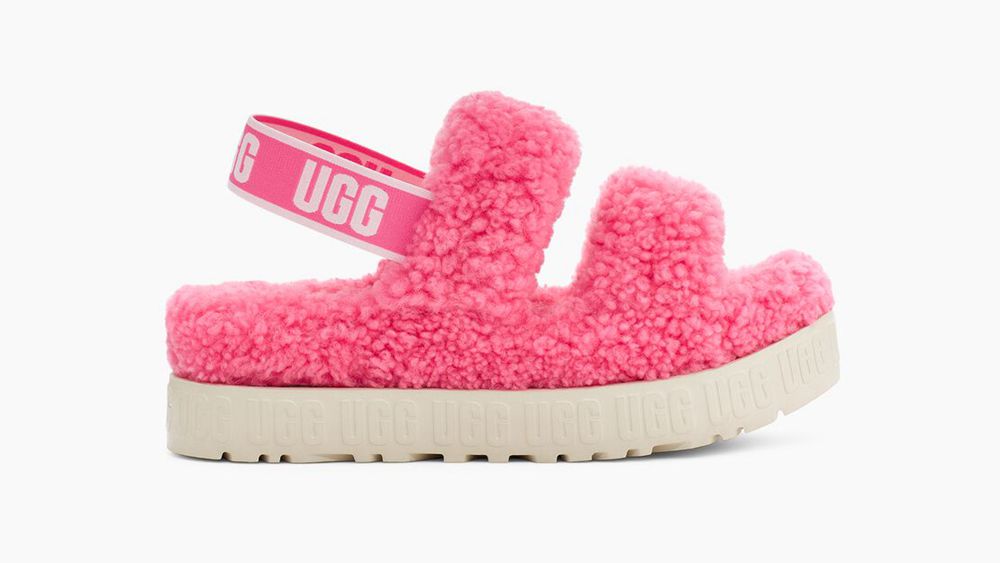 Ugg Slippers Canada - Ugg Women's Oh Fluffita Platform Pink Rose